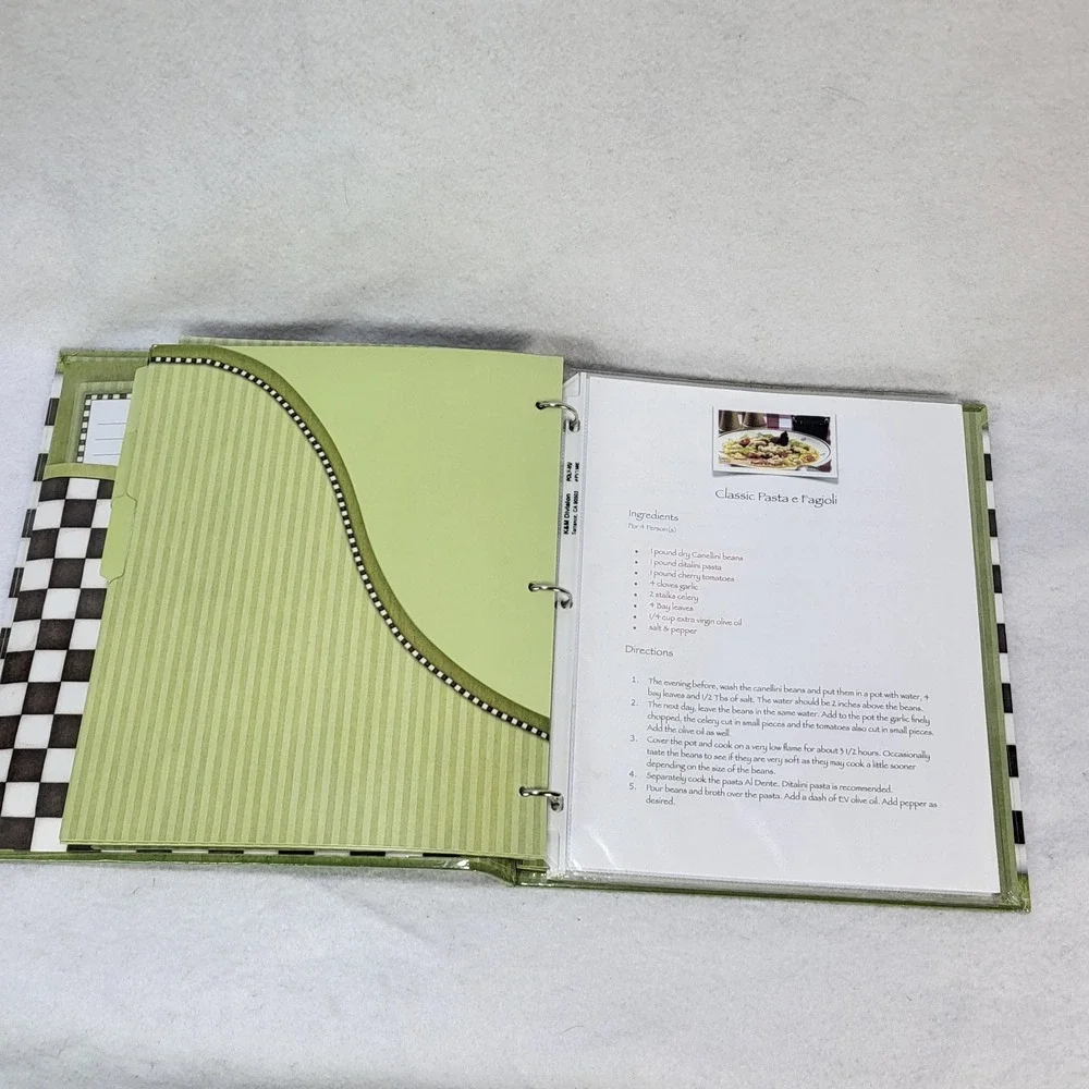 La Cuisine Recipe Keeper Binder New Seasons‎ French Kitchen Organizer